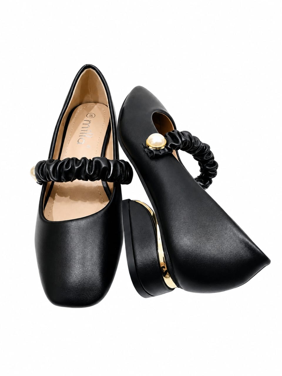 Amlee Women's Classic Low Heel Pumps