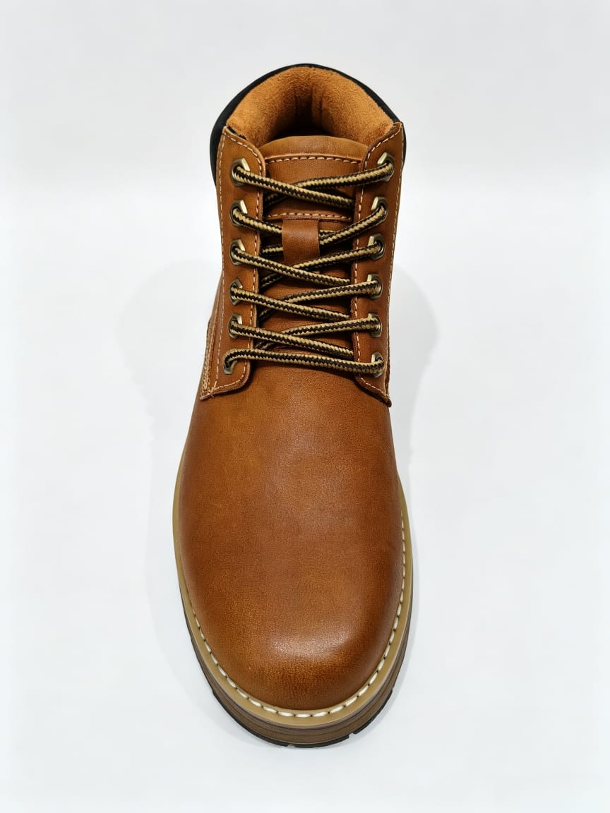 Amlee Men High Cut Leather Shoes