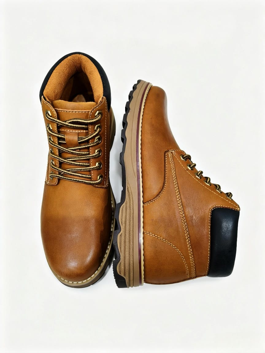 Amlee Men High Cut Leather Shoes