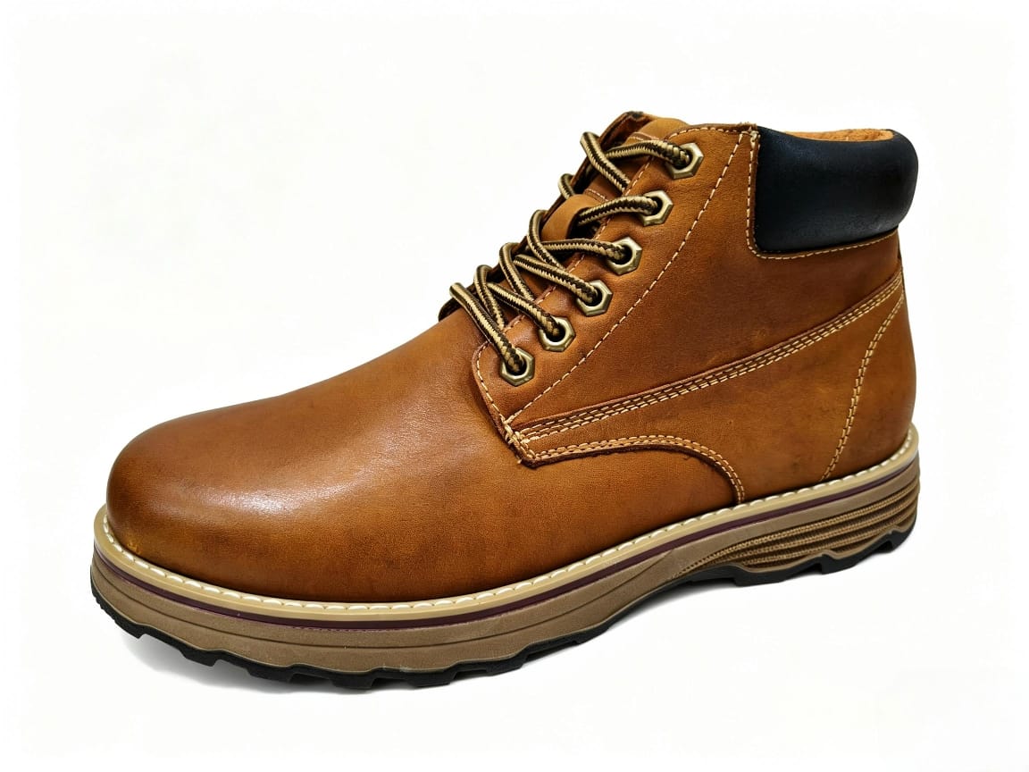 Amlee Men High Cut Leather Shoes