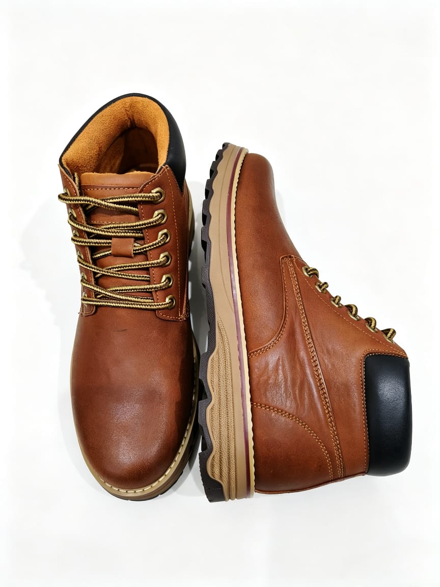 Amlee Men High Cut Leather Shoes