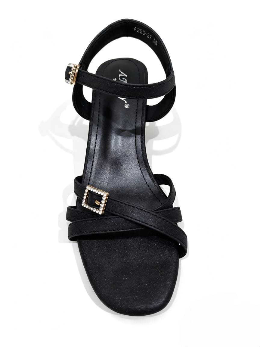 Amlee Women's Minimalist Block Heel Sandals