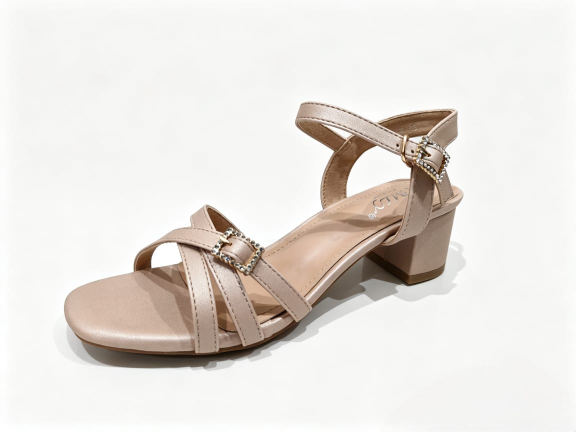 Amlee Women's Minimalist Block Heel Sandals